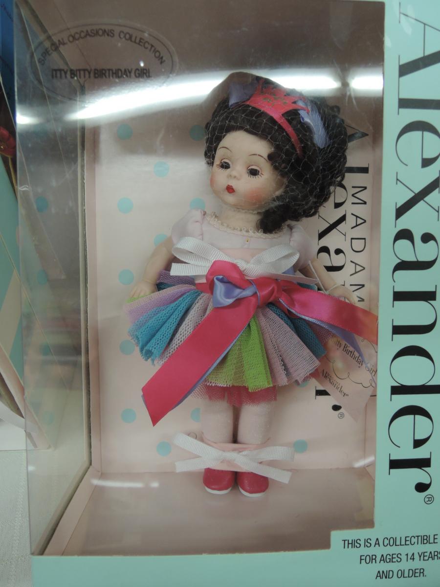 Madame Alexander 8 Itty Bitty Birthday Girl brunette Alexander Holidays and Special Events Holiday dolls Nice Twice Dollshop