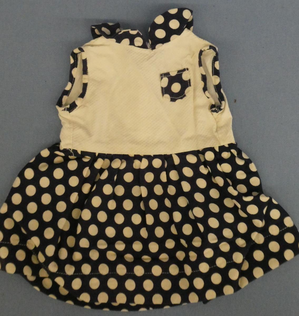 DC5065 Blue Polka Dot Dress (CLOTHING Infant to child ( clothing for