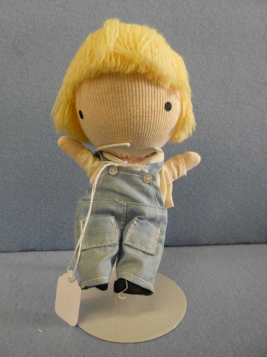 Joan Walsh Anglund Pocket Doll Boy in overalls (Cloth dolls) Nice